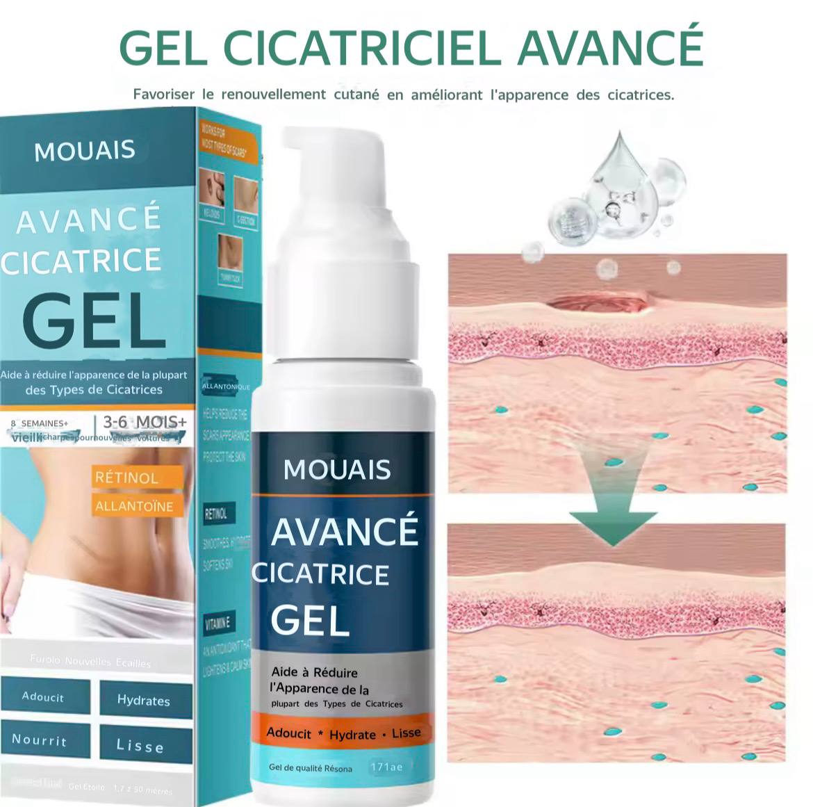 Gel Avancé Anti-Cicatrices Mooyam"